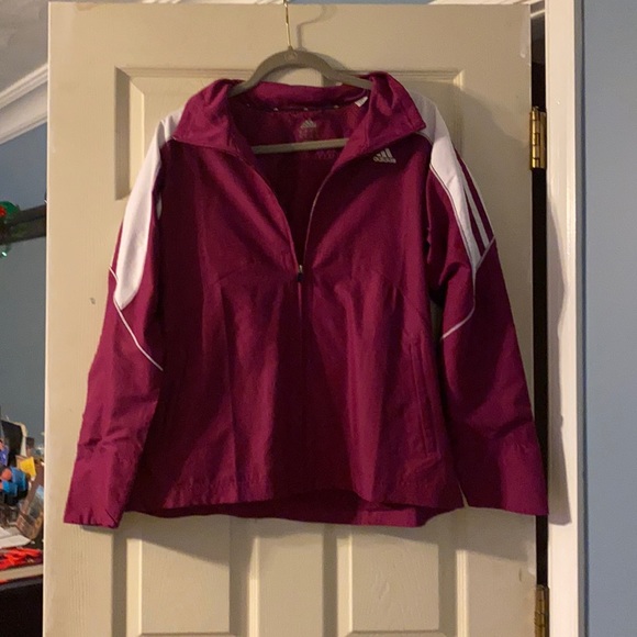 adidas Tops - Adidas women’s zip up windbreaker; size large